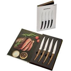 Legnoart PORTERHOUSE Steakknive 4 stk. lys skaft