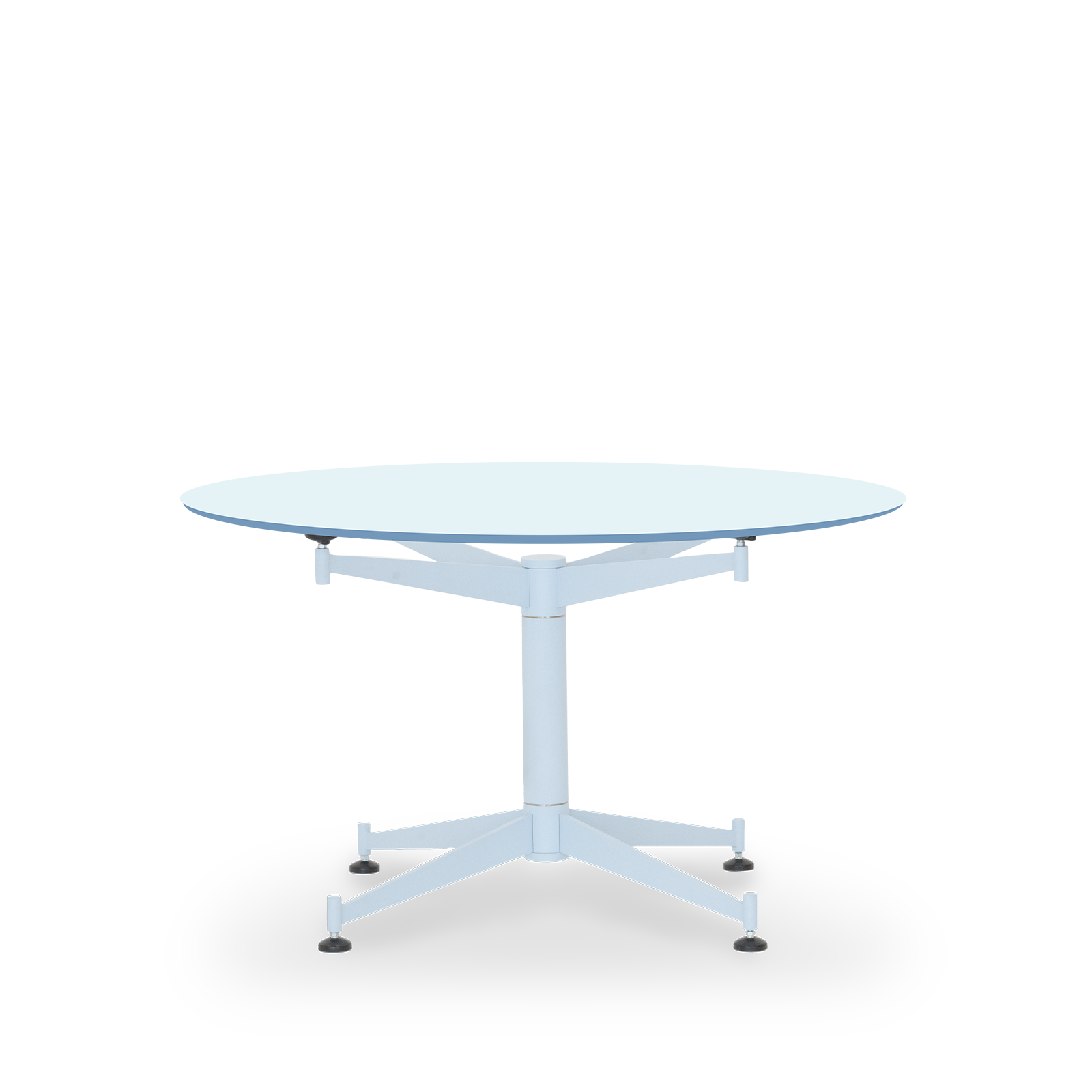 Star Table / Laminate B2B - 73-75 / Ø128 Laminate / Iris Light cyan