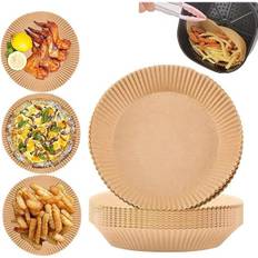 400-pakke - AirFryer Papir - 16 cm Airfryer Brun