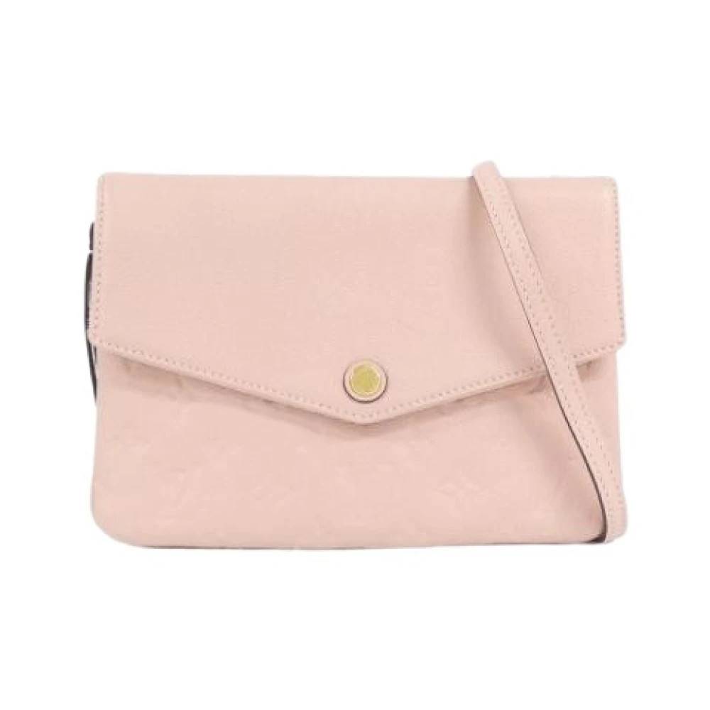 Louis Vuitton Vintage Pre-owned Twice Skuldertaske - Vintage - Dame - Lyserød - ONE SIZE - Uld