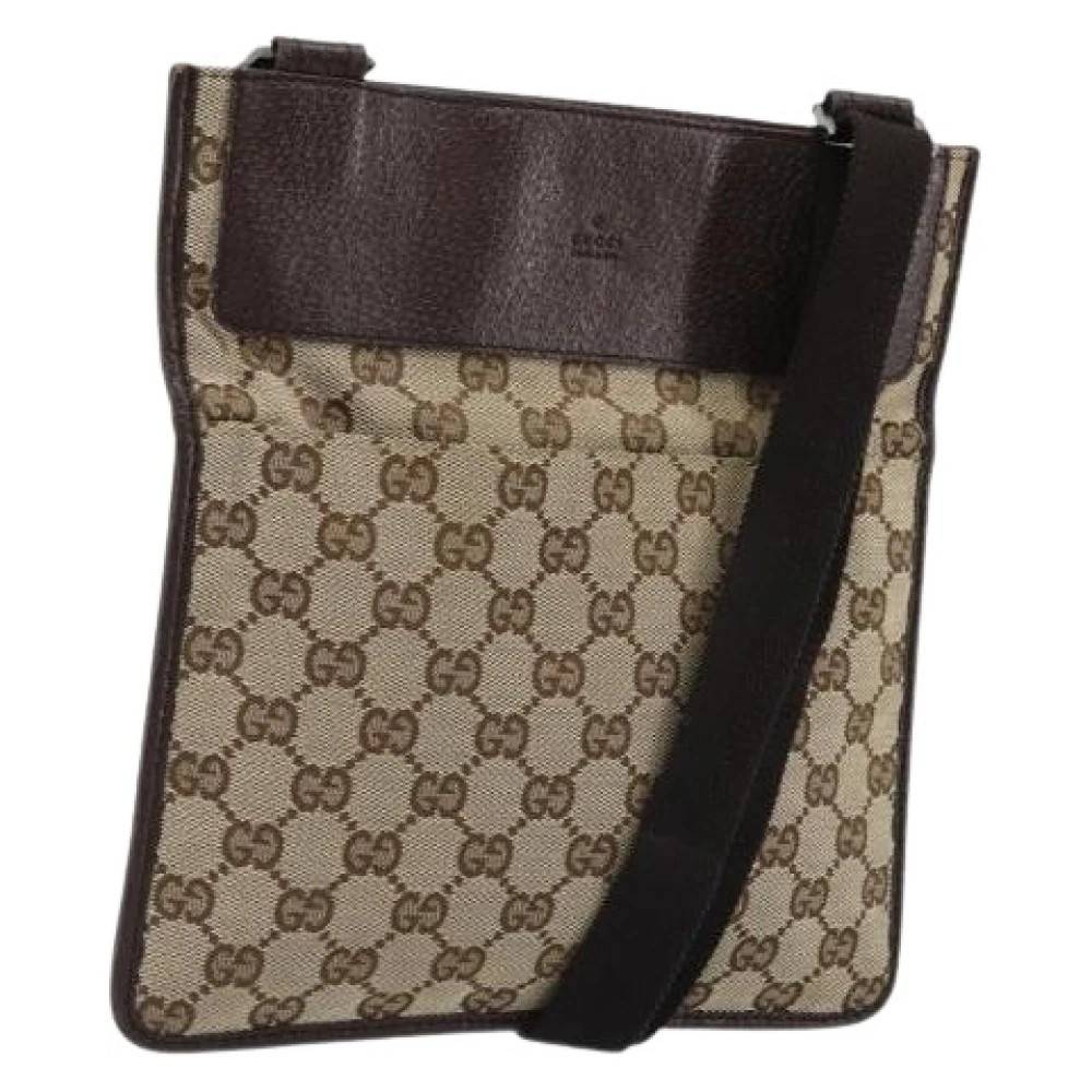 Gucci Vintage Pre-owned Vintage Skuldertaske - Vintage - Dame - Beige - ONE SIZE - Uld