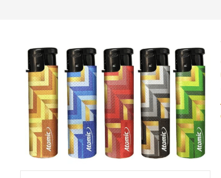 Atomic Oval Jetflame Touchy Colored Elektronisk Lighter