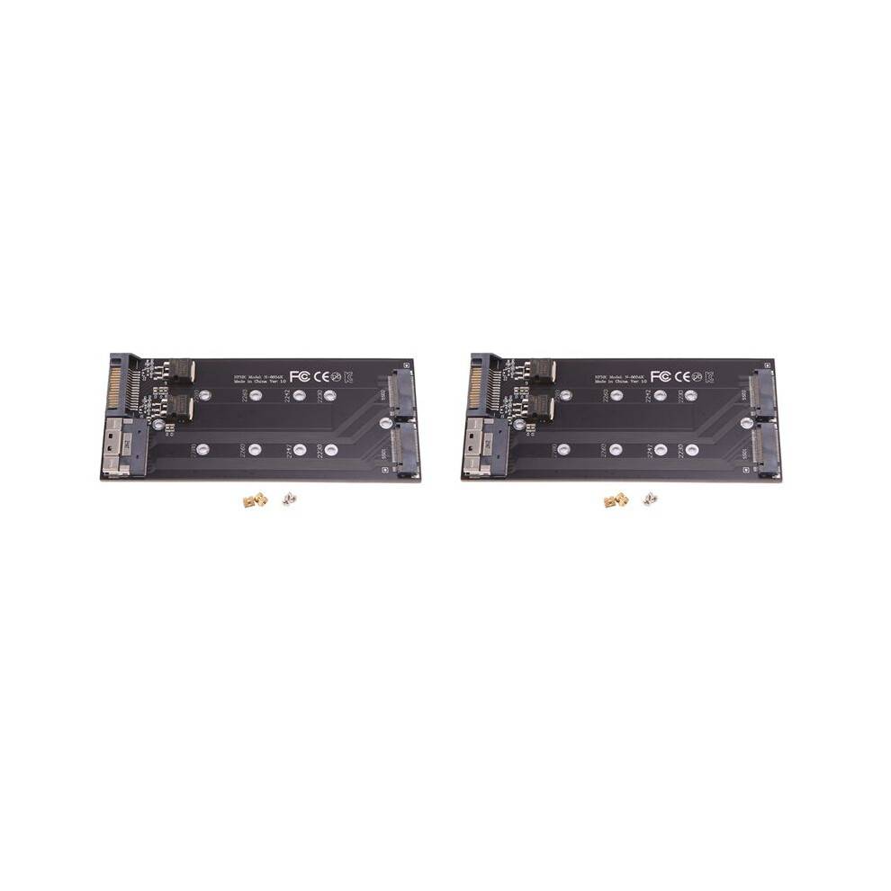 2X SFF-8654 8I Split Card X8 to VROC Dual NVMe M.2 NGFF to Slimline NVME PCIe SSD Adapter for Mainboard