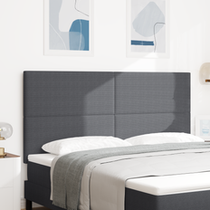 vidaXL Senggavl Enkel Design Mørkegrå 180 cm Corduroy Stof
