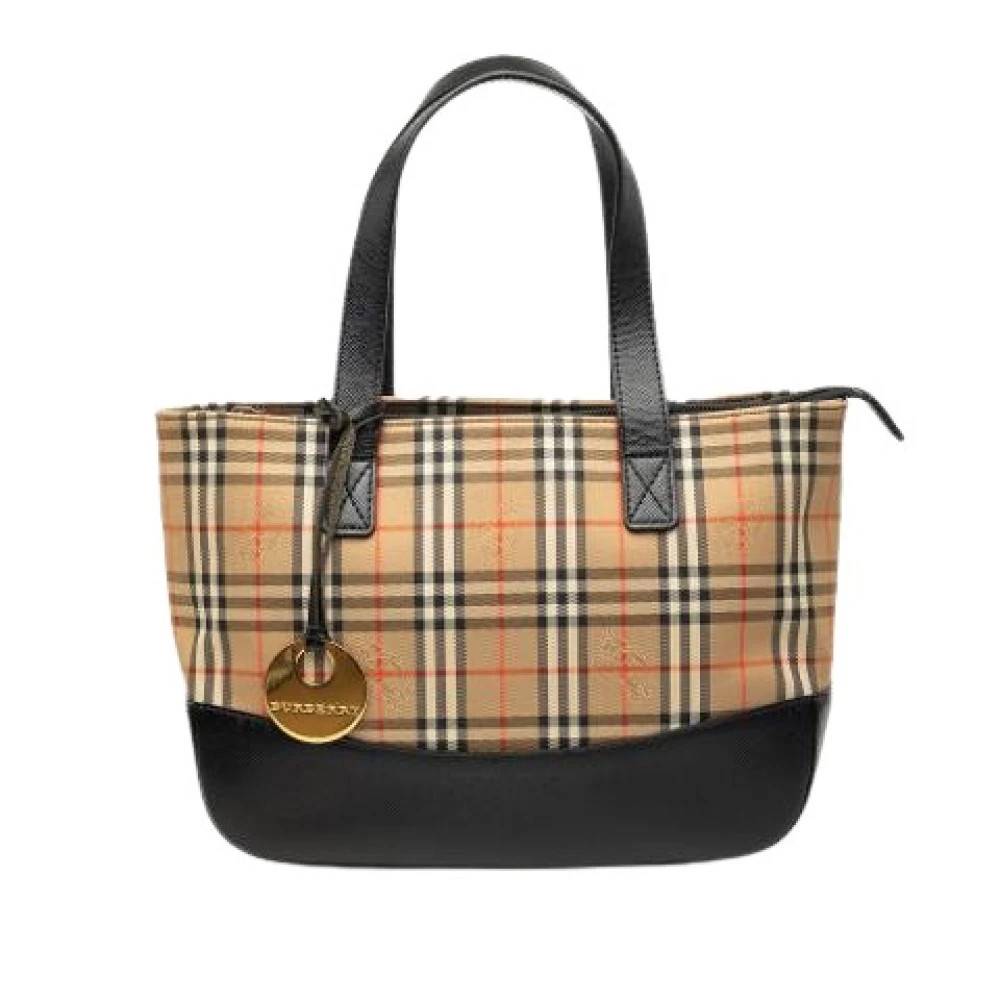 Burberry Vintage Pre-owned Tote Bag - Vintage - Dame - Beige - ONE SIZE - Læder