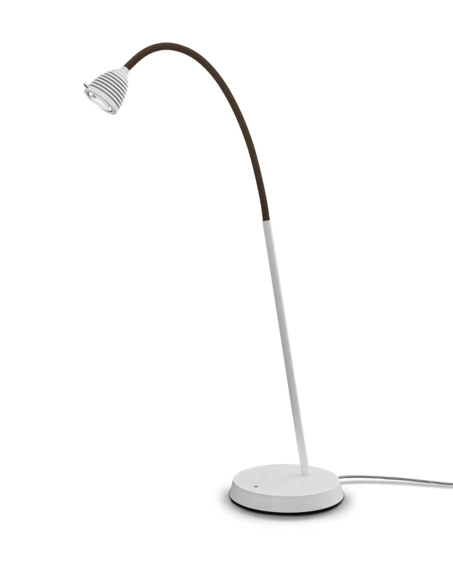 Athene TL3 bordlampe Less N More - Mat hvid / Brun