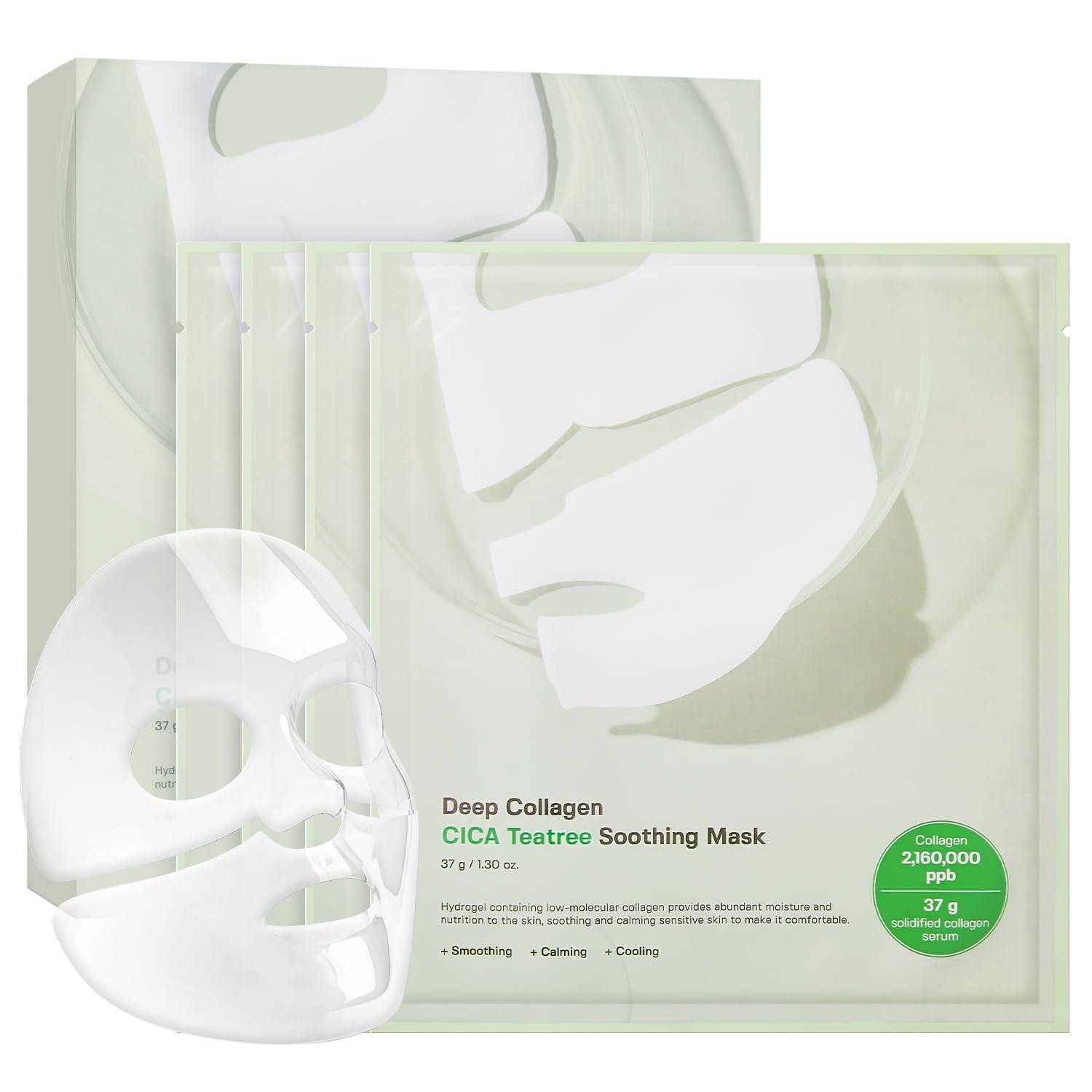 [SUNGBOON EDITOR] Deep Collagen Cica Teatree Lugnande Mask 37g*4ST