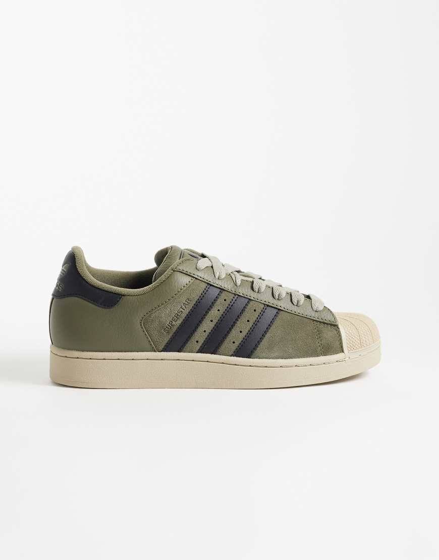 adidas Originals - Superstar II - Kakifarvede og sorte sneakers - 42