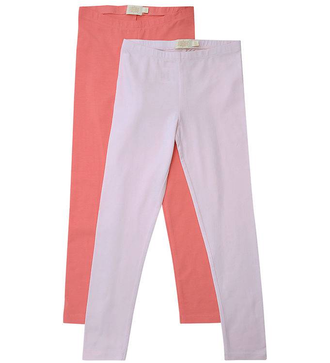 Creamie Leggings - 2-pak - Rose Pink - Creamie - 5 år (110) - Leggings
