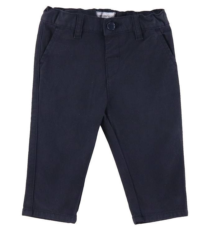 Emporio Armani Byxor - Marinblå - Emporio Armani - 9 mån - Byxor - Bomull