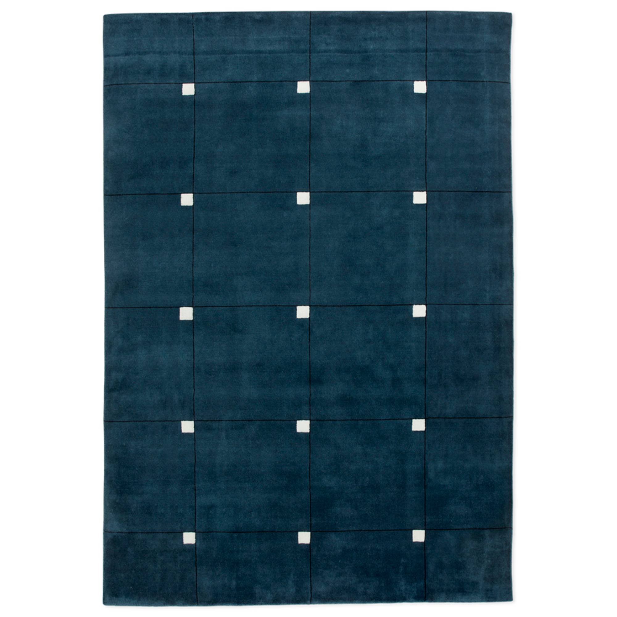 Nordic Knots - Modern - Teal 250 x 350 - Uld tæpper - Uld