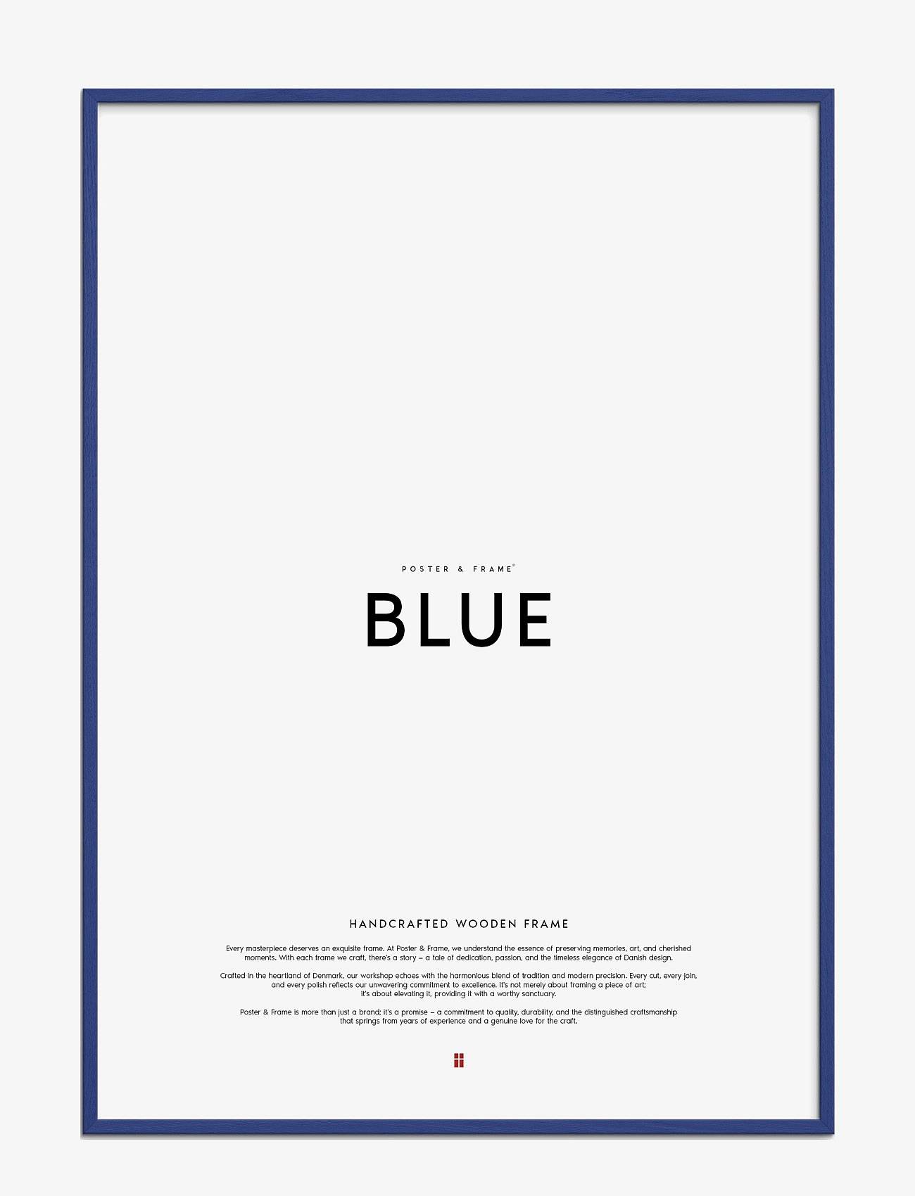 Poster & Frame Blue Wood Frame - Blue - 40X50 cm