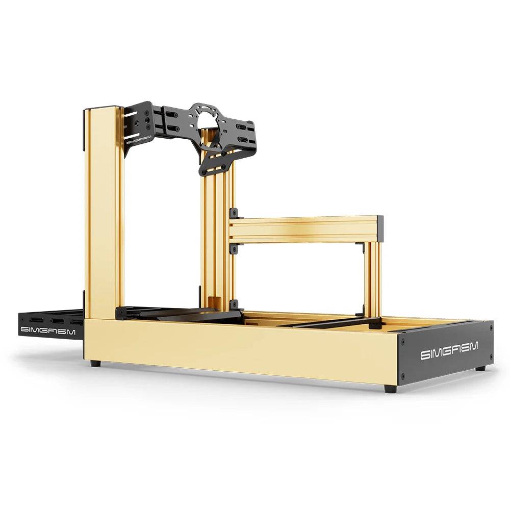 SIMGASM | Sport Aluminum Sim Racing Cockpit - Front Mount / Gold