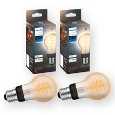 Philips Hue White Ambiance E27 standardlampa, 2-pack