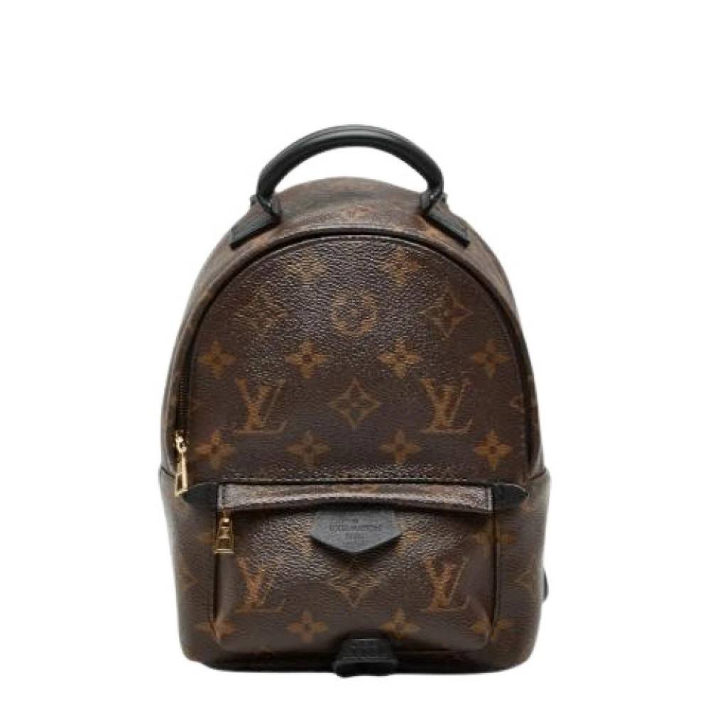 Louis Vuitton Vintage Pre-owned Palm Springs Mini Monogram Rygsæk - Vintage - Dame - Brun - ONE SIZE - Uld