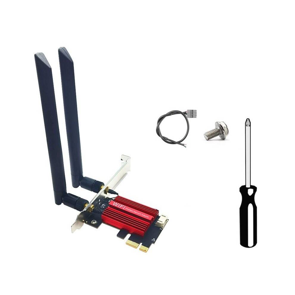 AX200 3000Mbps WiFi 6 PCI-E BT5.2 Dual Band 2.4G/5Ghz Gaming Wireless PCIe Card Adapter 802.11AX for Win 10/11 Desktop