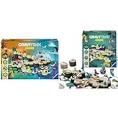 Ravensburger GraviTrax Junior Starter-Set XXL & GraviTrax Junior Starter-Set L Jungle -Erweiterbare Kugelbahn für Kinder