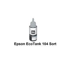 Epson 104 BK (sort) kompatibel Blækrefill Indeholder 70ml.