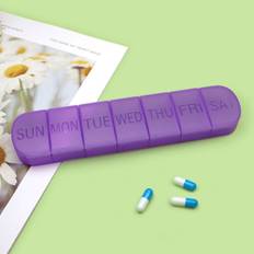 7Days Pilleæske Ugentlig Medicinbeholder LILLA