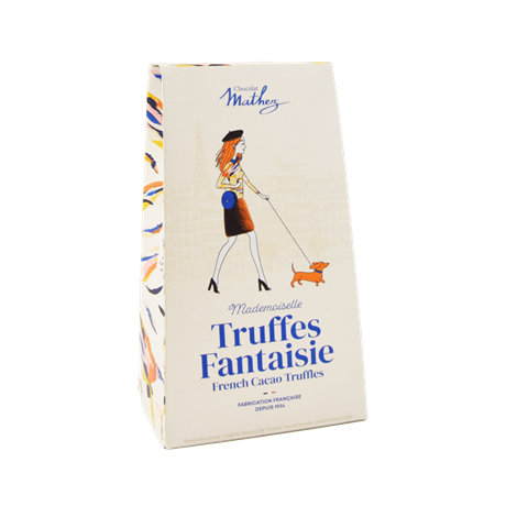 Mathez Truffes Fantaisie Paris Chic – franska krämiga chokladtryfflar 100g