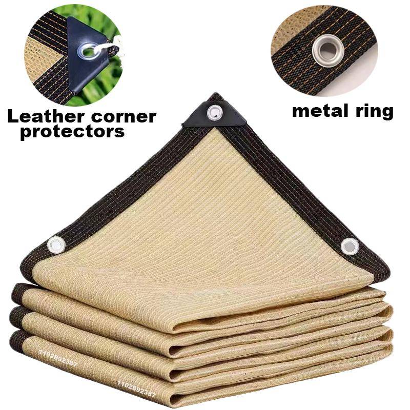 90% Skuggning HDPE Beige Solskyddsnät Trädgårdsväxt Skuggsegel UV-skydd Utomhus Pergola Solskydd Simbassäng Markis Professionell Kvalitet beige