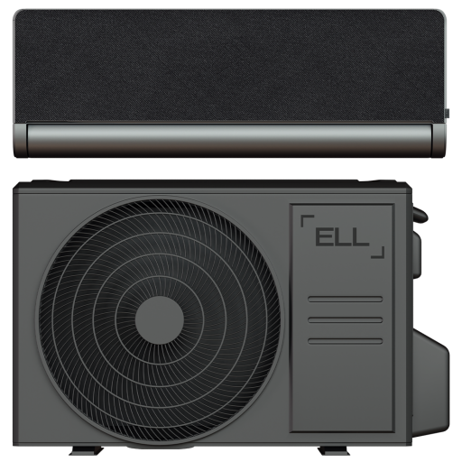 ELL Front Dark luft til luft varmepumpesæt, 4,4 kW