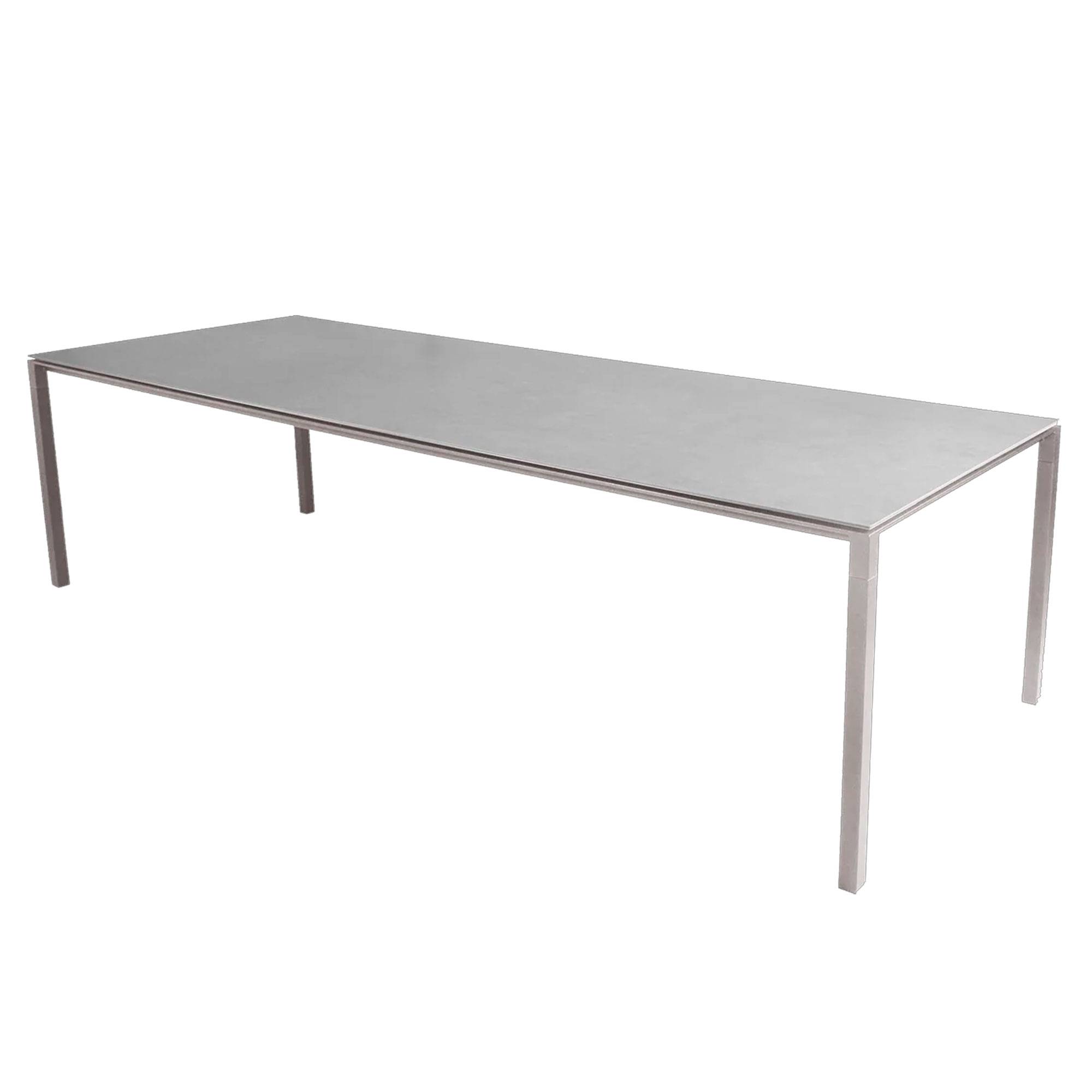 Cane-line Pure Havebord - 280x100 cm. Taupe/Concrete grey.