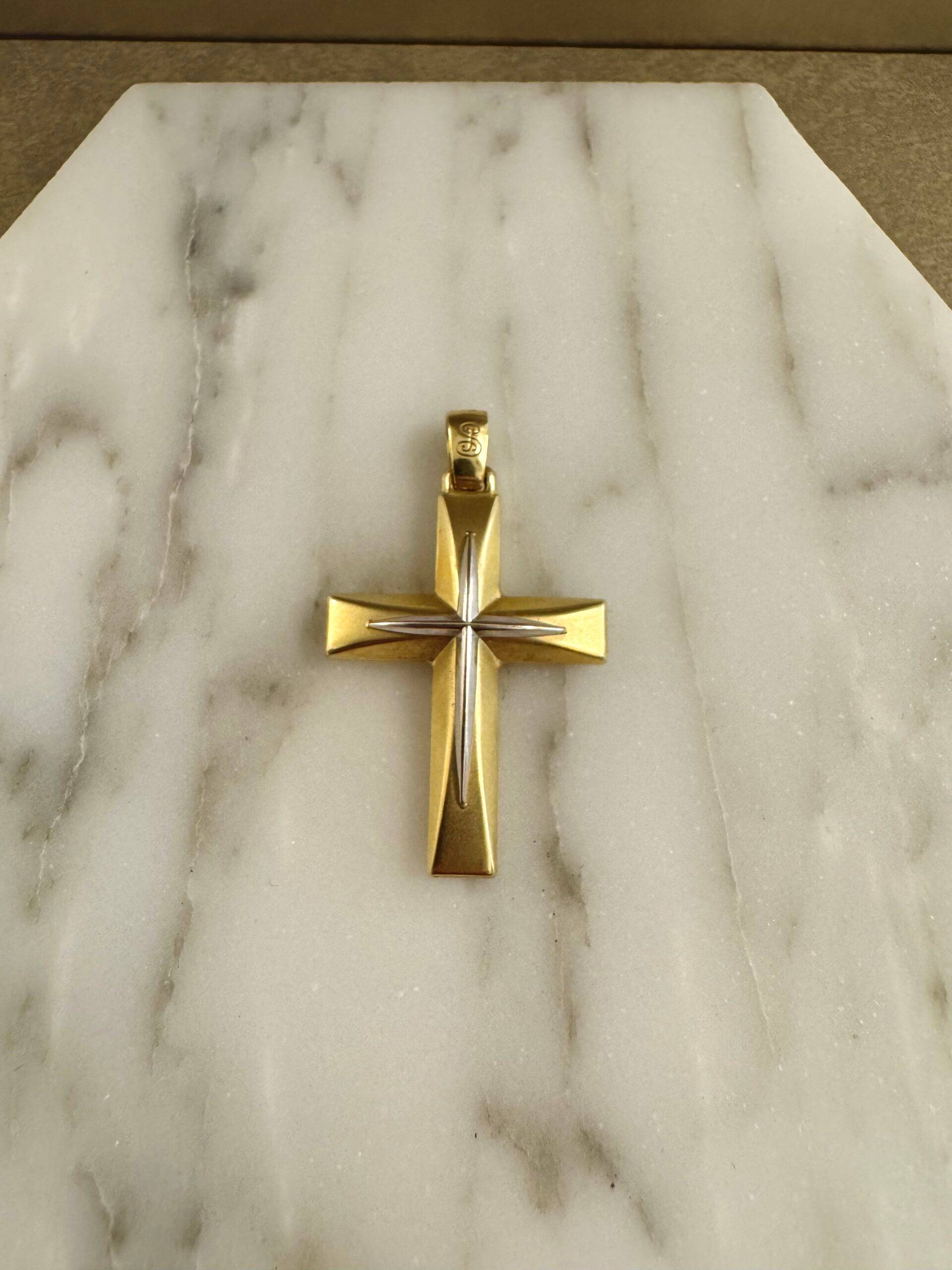 18K Guld Kors - HBG045 ( Begagnad )