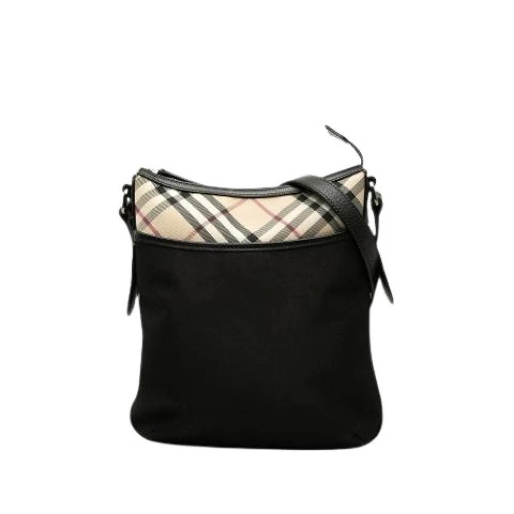 Burberry Vintage Pre-owned Nova Check Crossbody Taske - Vintage - Dame - Sort - ONE SIZE - Uld