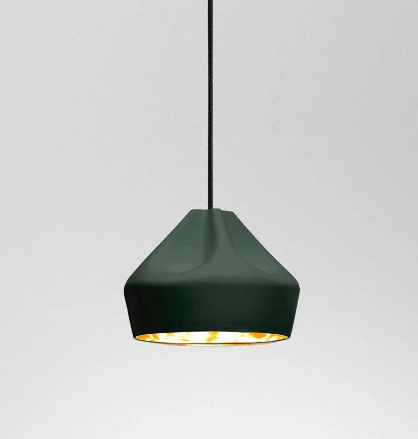 Pleat box 24 LED pendel fra Marset - Grøn/guld