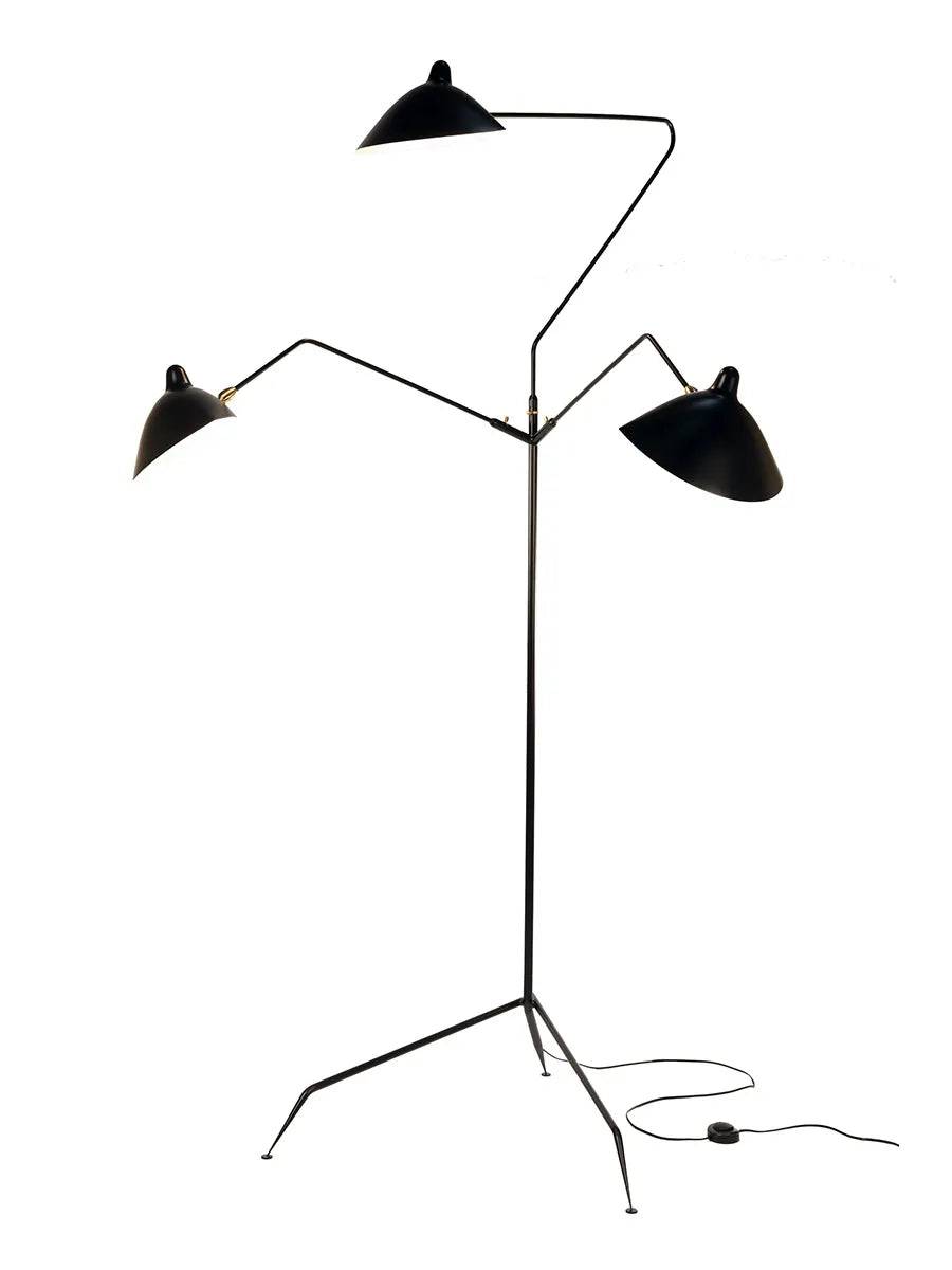 Standing Lamp w/3 Heads/Arms af Serge Mouille - Jacobsen Plus