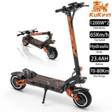 KuKirin G3 Pro 10'' off-road elektrisk løbehjul, 2400W motor, maksimal hastighed 65 km/t, 23AH batteri, rækkevidde ca. 80 km, egnet til voksne