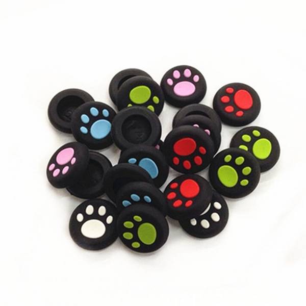2 st silikon kattliknande joystick tumspak grepplock för ps3 ps4 /360 lfx-ing
