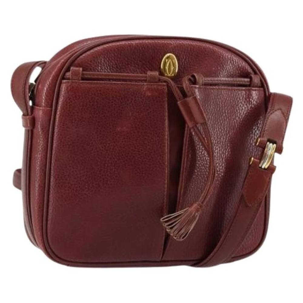 Cartier Vintage - Pre-owned Vintage Läder Crossbody Väska Vintage - Dam - ONE Size - Läder