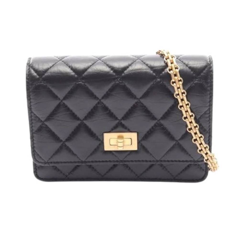 Chanel Vintage Pre-owned Vintage Cross Body Taske - Vintage - Dame - Sort - ONE SIZE - Uld