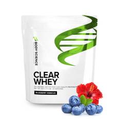 4 x Body Science Clear Whey Blueberry Hibiscus - proteinpulver i blueberry hibiscus