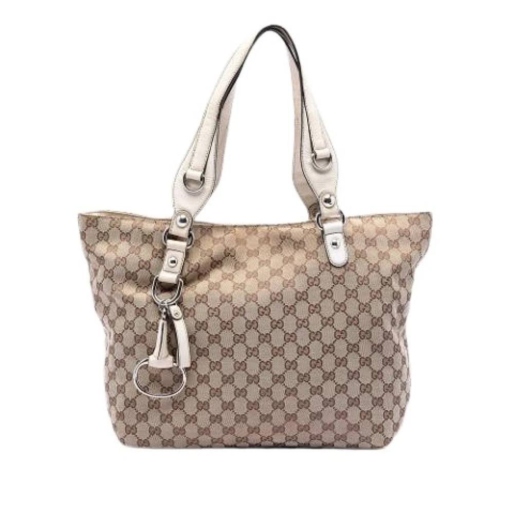 Gucci Vintage Pre-owned Tote Bag - Vintage - Dame - Beige - ONE SIZE - Uld