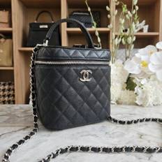 Chanel Vanity Bag, Caviar, Sort SHW