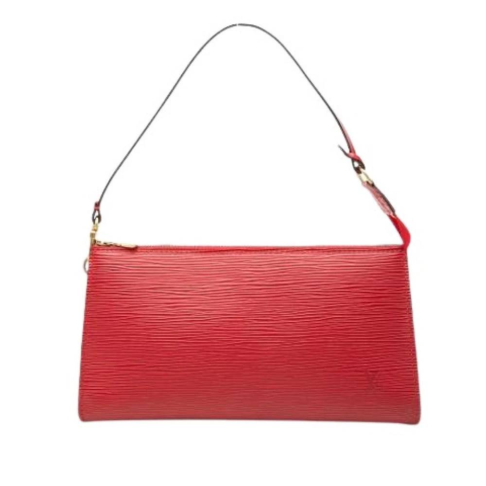 Louis Vuitton Vintage Pre-owned Pochette Accessoires - Vintage - Dame - Rød - ONE SIZE - Uld