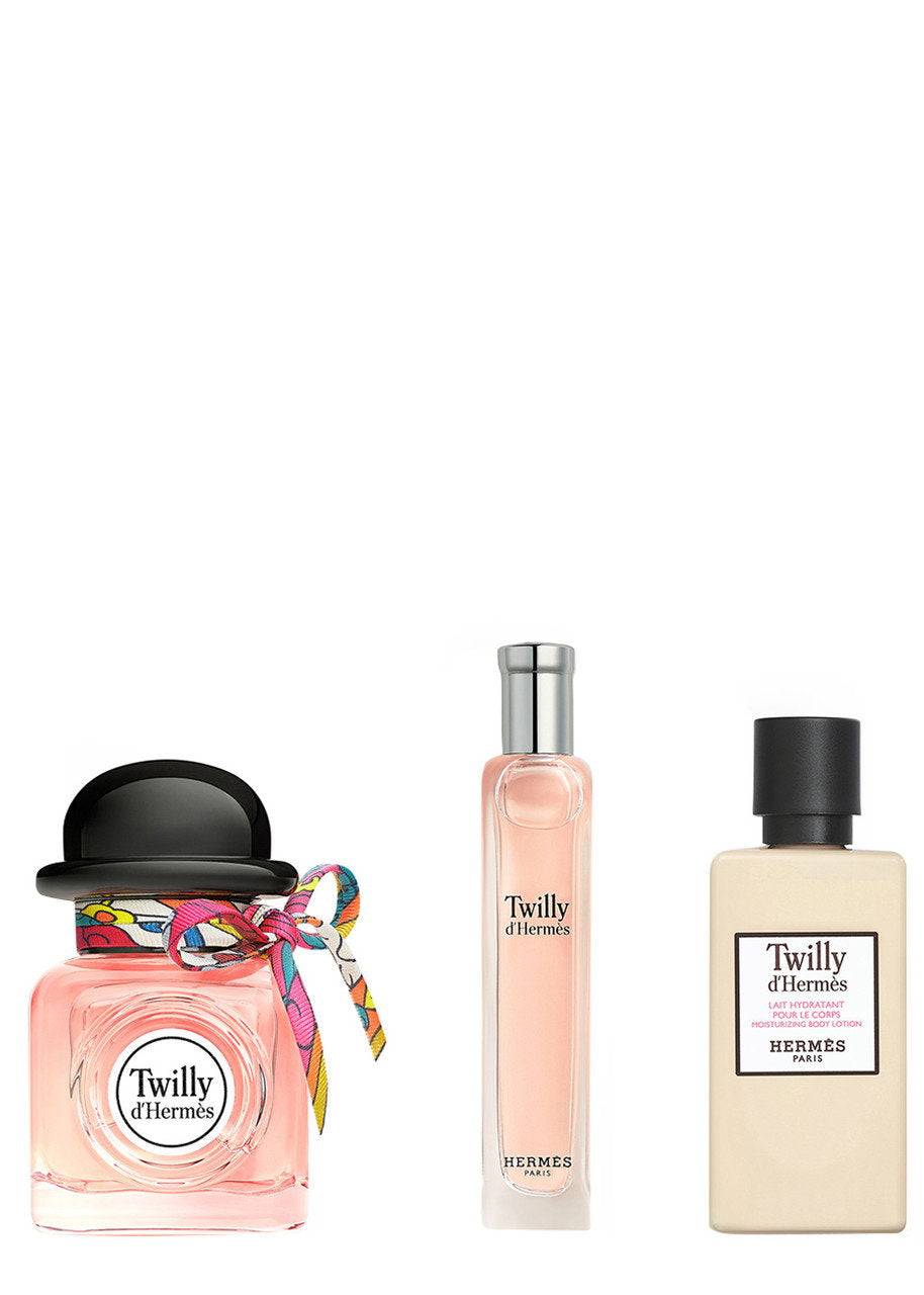 Cofanetto Hermes: Twilly d'Eau De Parfum, da donna, 50 ml + Twilly d'Eau De Parfum, da donna, 15 ml + Twilly d'Lozione corpo, Corpo, 40 ml