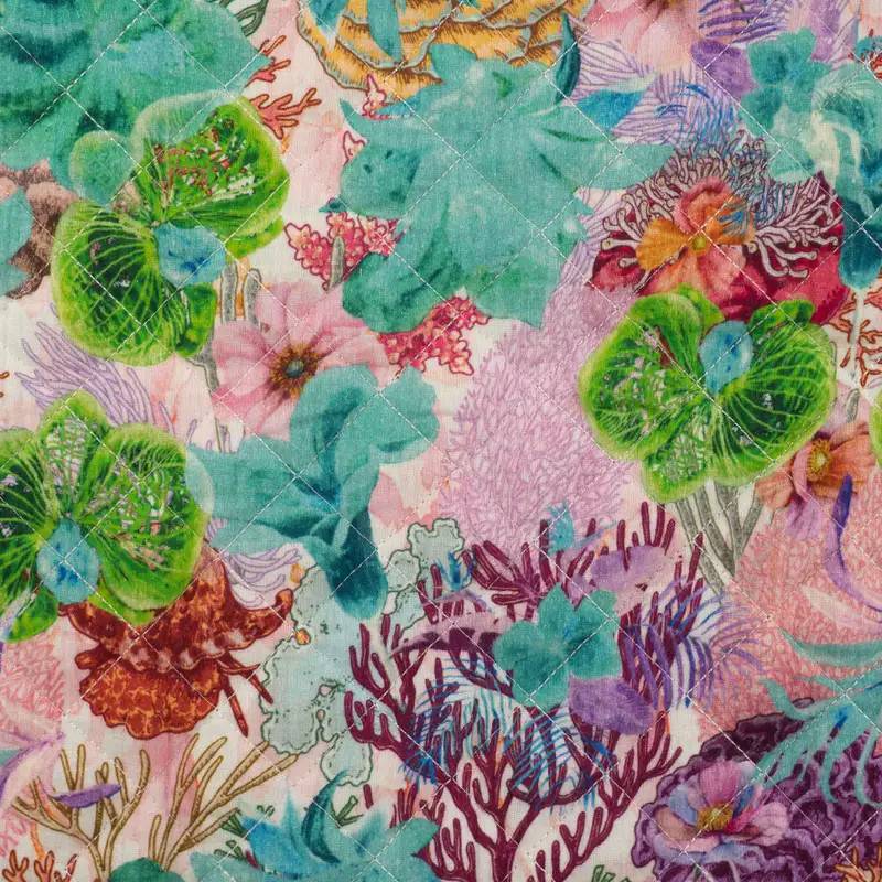 Muslin, quiltat - Emerald