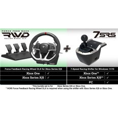 HORI - Force Feedback Racing Wheel DLX   + 7-Speed Racing Shifter Bundle For Xbox Series X - S, Xbox One - Fri fragt og klar til levering - Prismatch