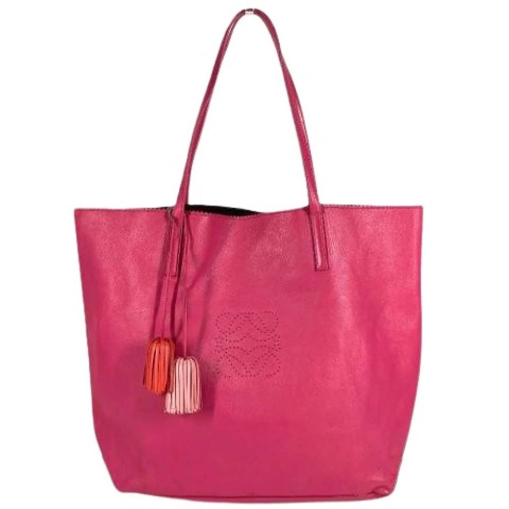 Loewe Pre-owned Pre-owned Skuldertaske - Vintage - Dame - Lyserød - ONE SIZE - Uld