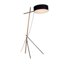 Roll & Hill - Excel Floor Lamp Svart - Standerlamper - Rich Brilliant Willing - Træ farvet,Sort