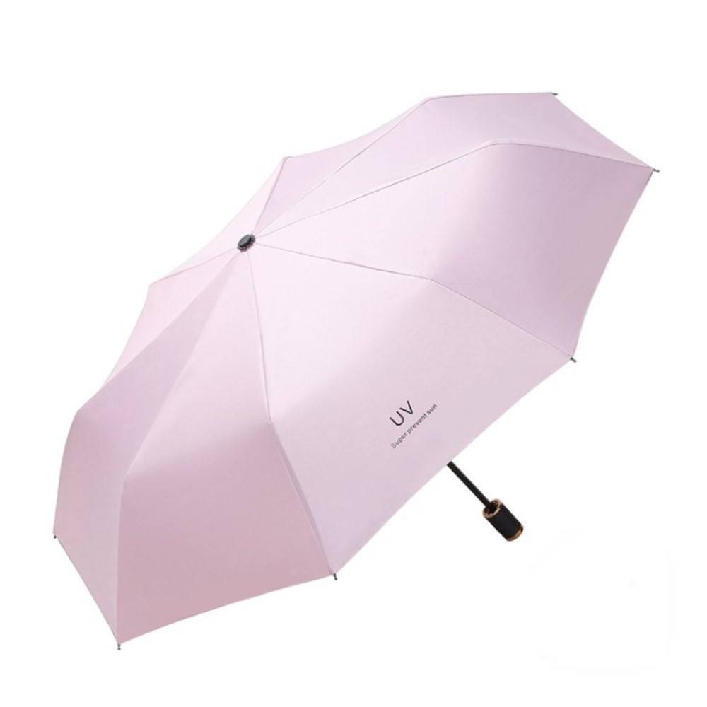 Fickparaply - Anti-UV - ø98cm - Automatisk öppningsfunktion - Rosa