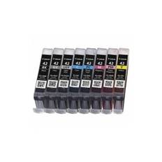 Multipack (8 stk.) Canon CLI-42 BK,C,M,Y,PC,PM,GY,LGY, Originale patroner