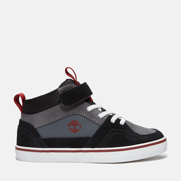 Timberland - Stone Jump Hook-and-Loop Trainer for Youth in Dark Grey, Grey, Size: 12.5