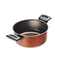 MONETA Casseruola 2 manici antiaderente zecchino Cm 20 pentola da cucina