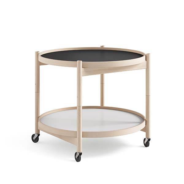 Brdr. Krüger Bølling bakkebord 60 cm. - bøg ubehandlet, bakke 1: base / bakke 2: water