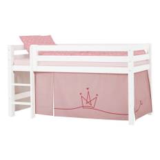 Hoppekids - Forhæng - Hoppekids Princess - Halvhøjseng - 90x200 cm (Pale Rose)